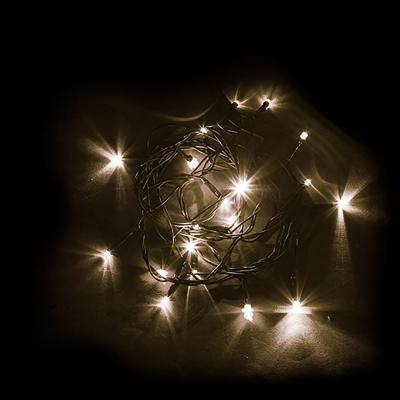 Светодиодная гирлянда Feron CL02, 230V,  20 LED 2 м, 2700K, IP 20,  шнур 1,5м.