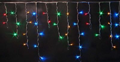 Светодиодная бахрома Rich LED 3*0.5 м, 220 В, пост. свечение, цвет мульти, IP 65, герм. колпачок