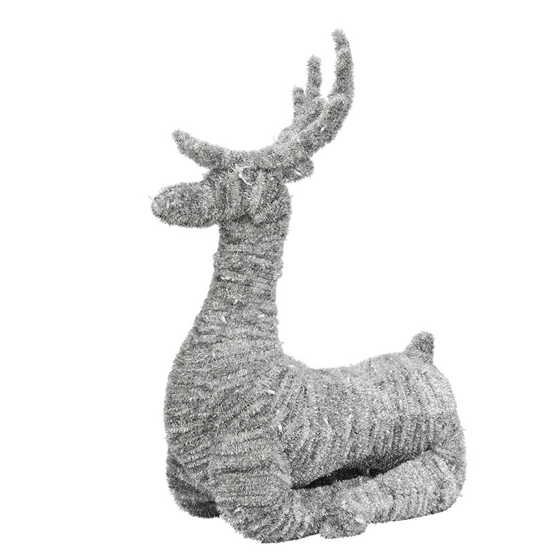 Качественная картинка Фигура объемная пушистая Олень Лежачий