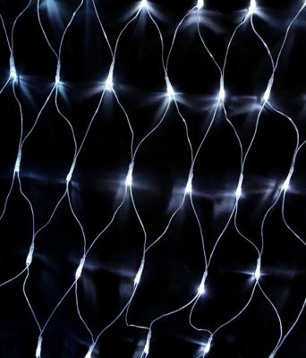 Светодиодная сеть Laitcom, 2x3м, 384 LED, IP54, прозр. пр., модульная, белый