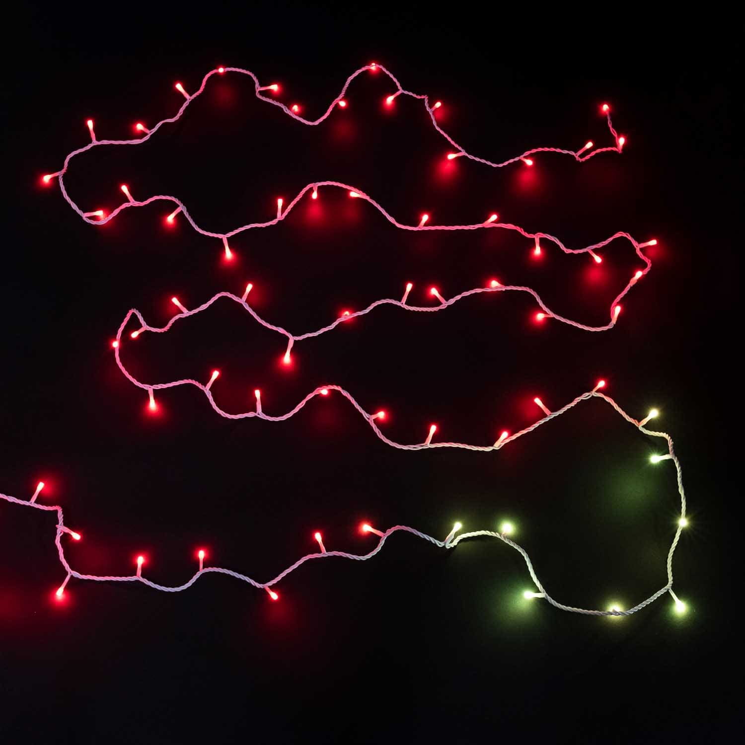 Качественная картинка Прогаммируемая светодиодная гирлянда-нить Laitcom, 10 м, 105 LED, IP 54, мульти AUG100-8-1EPRGB