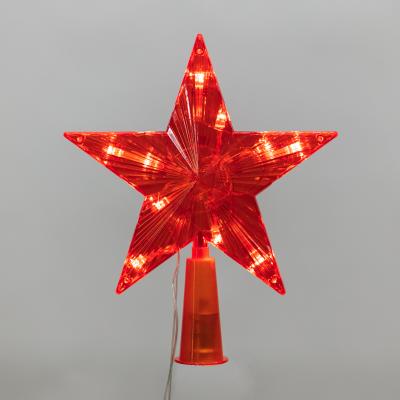 Светодиодная фигура на елку Звезда красная 15см, 10LED, постоянное свечение, 230В NEON-NIGHT