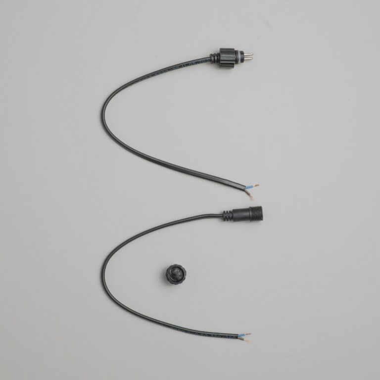 Коннектор Laitcom 24В Папа-Мама 2 pin, 30см, каучук 2х0,5, IP65