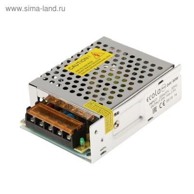 Блок питания Ecola для светодиодной ленты 24 В, 60 Вт, IP20