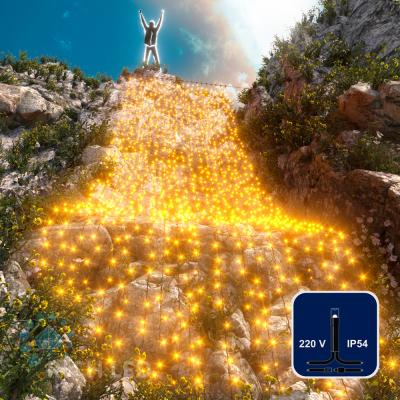 Светодиодный занавес RichLed, 2*9 м, 220 В, постоянное свечение, IP54, цвет желтый