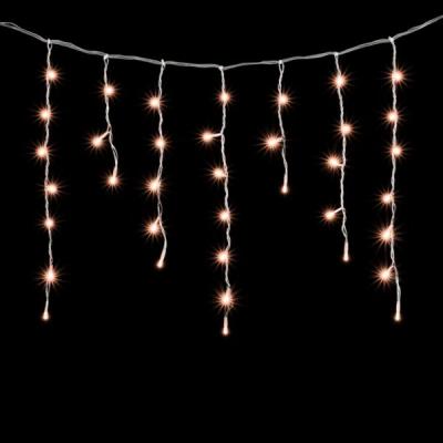 Светодиодная бахрома Laitcom 4,9x0,5м, 189 LED, IP65, прозр.пр.ПВХ, экстра т.белый