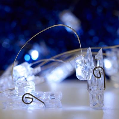 Светодиодная гирлянда линейная Feron Прищепки USB 50LED 5000K, IP 20, 4,5м, CL574