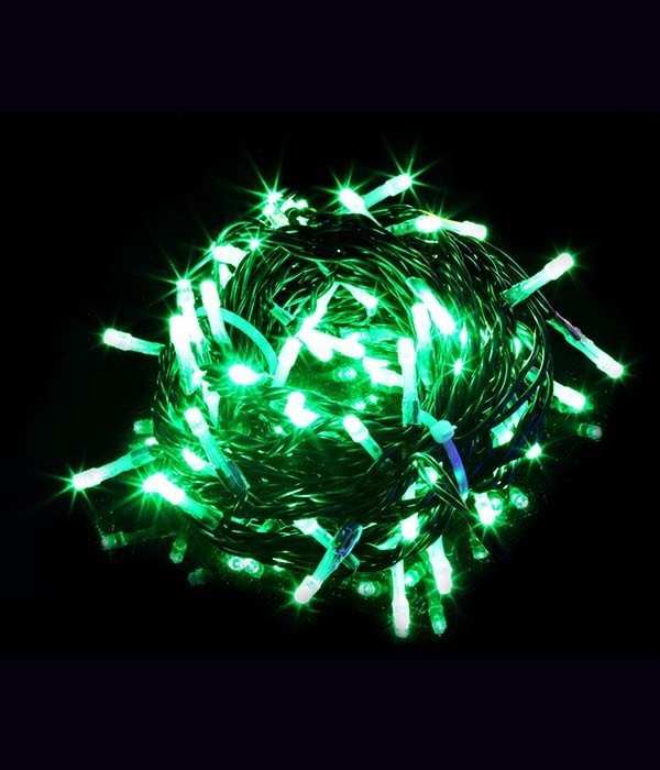 Качественная картинка 03-096 Комплект гирлянды Laitcom, с мерц, 100м., 5x20м, 1000 LED, IP44, 24V, чер.провод PVC, зеленый