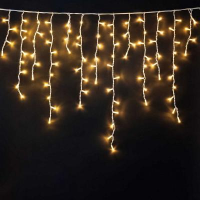 Светодиодная бахрома Laitcom с колпачком 3,2x0,9м, 180 LED, IP65, белый провод ПВХ, т.белый