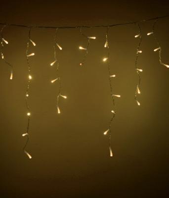 Светодиодная бахрома Laitcom 4,9x0,5м, 240 LED, IP54, прозр. пр., теплый белый