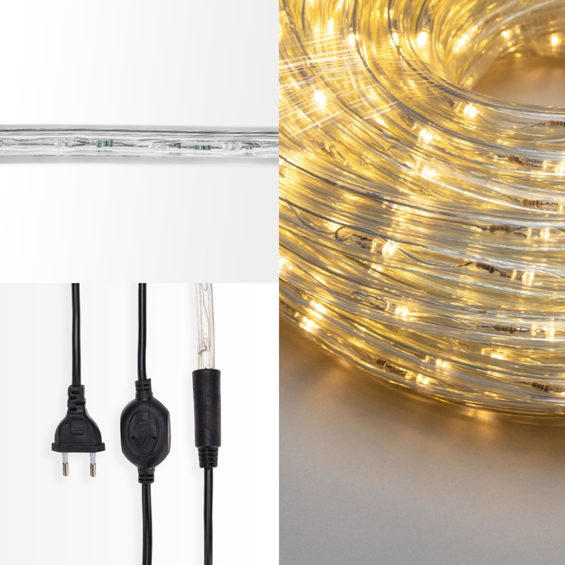 Качественная картинка Дюралайт NEON-NIGHT фиксинг (2W), 24 LED/м, теплый белый, 20 м