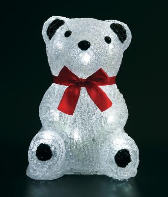 Светодиодная фигура "Медвежонок" Laitcom, 18 см, 16 led, IP54, 3АА., белый