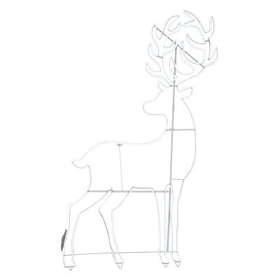 Фигура световая Сказочный олень из неона, 180х110 см, 2400 LED, цвет свечения белый NEON-NIGHT