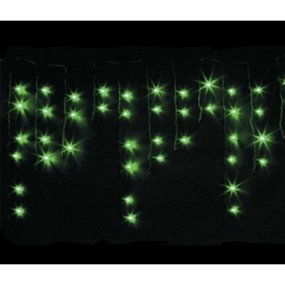 Светодиодная бахрома Laitcom 4,9x0,5м, 240 LED, IP54, черн. пр., зеленый