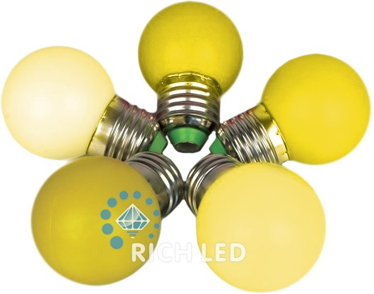 Качественная картинка Лампа для Белт-лайт, цвет желтый, E27, 2 Вт