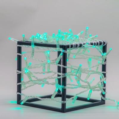 Светодиодная нить с колпач. Laitcom, 10 м, 220В, IP65, 100 led, прозрачный провод, аква