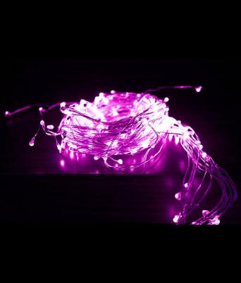 Светодиодная гирлянда Laitcom "Конский хвост", 2,5м., 24V, 700 LED, IP67, проволока, розовый