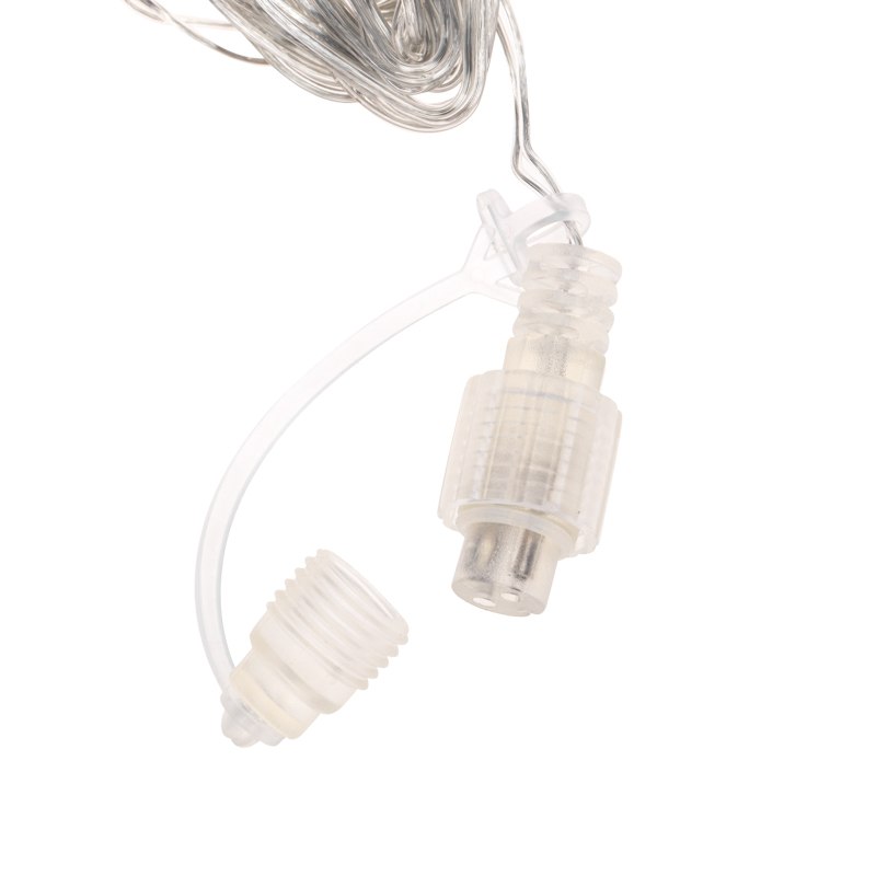 Качественная картинка Гирлянда Нить 10м, с эффектом мерцания, прозрачный провод, IP44, 230В, диоды БЕЛЫЕ