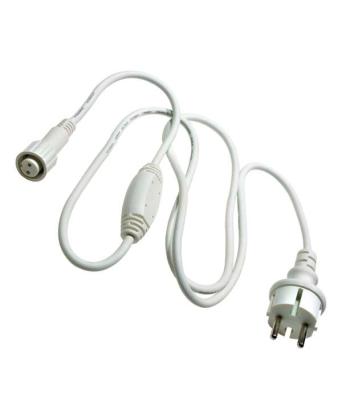 Кабель Питания Laitcom 1,5м с Выпрямителем для Нитей 220В, Провод Белый Каучук, IP65