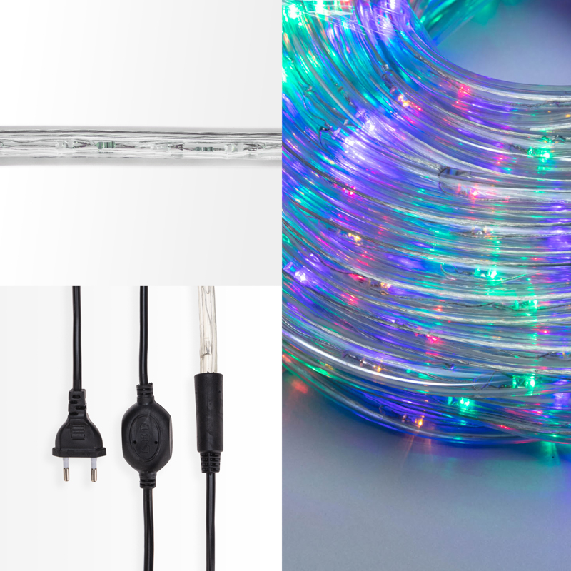 Качественная картинка Дюралайт NEON-NIGHT фиксинг (2W), 24 LED/м, мульти (RYGB), 20 м