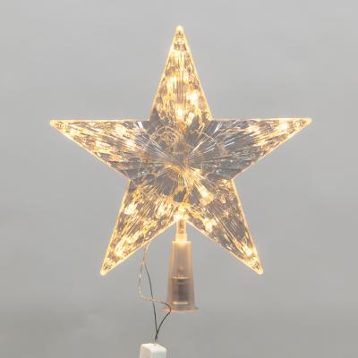 Светодиодная фигура на елку Звезда 22см, цвет свечения теплый белый, постоянное свечение, 230В NEON-