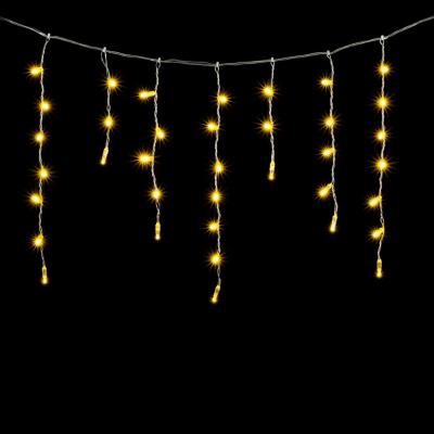 Светодиодная бахрома Laitcom с колпачком 3,1 x 0,5 м, прозрачный провод, 120 led, теплый белый