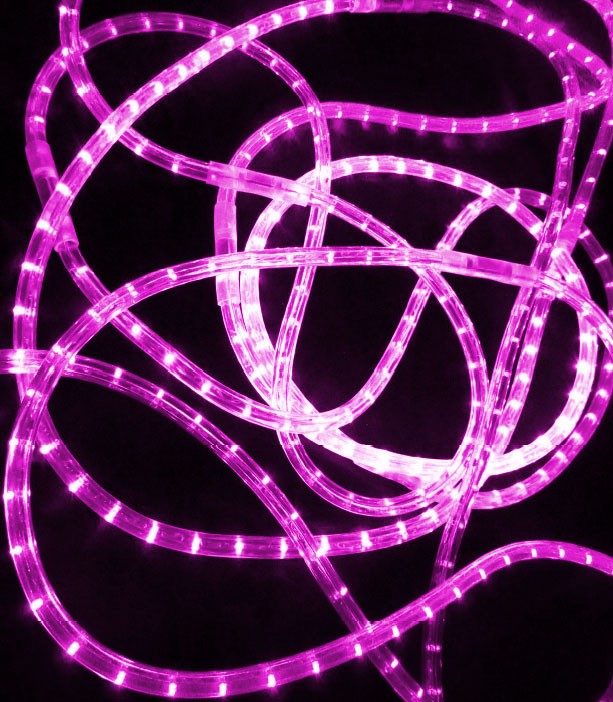 Качественная картинка Дюралайт 2-х проводной RichLed, постоянное свечение, цвет розовый
