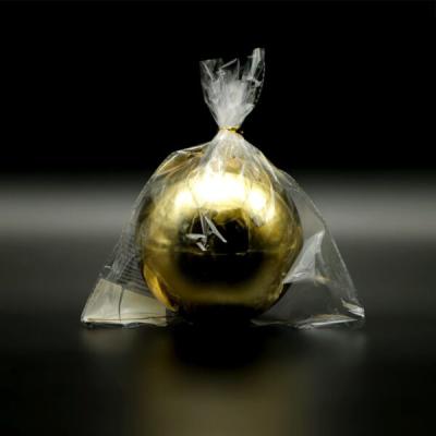 Шар пластиковый Laitcom, 140 мм, 1 шт, светло-золотой