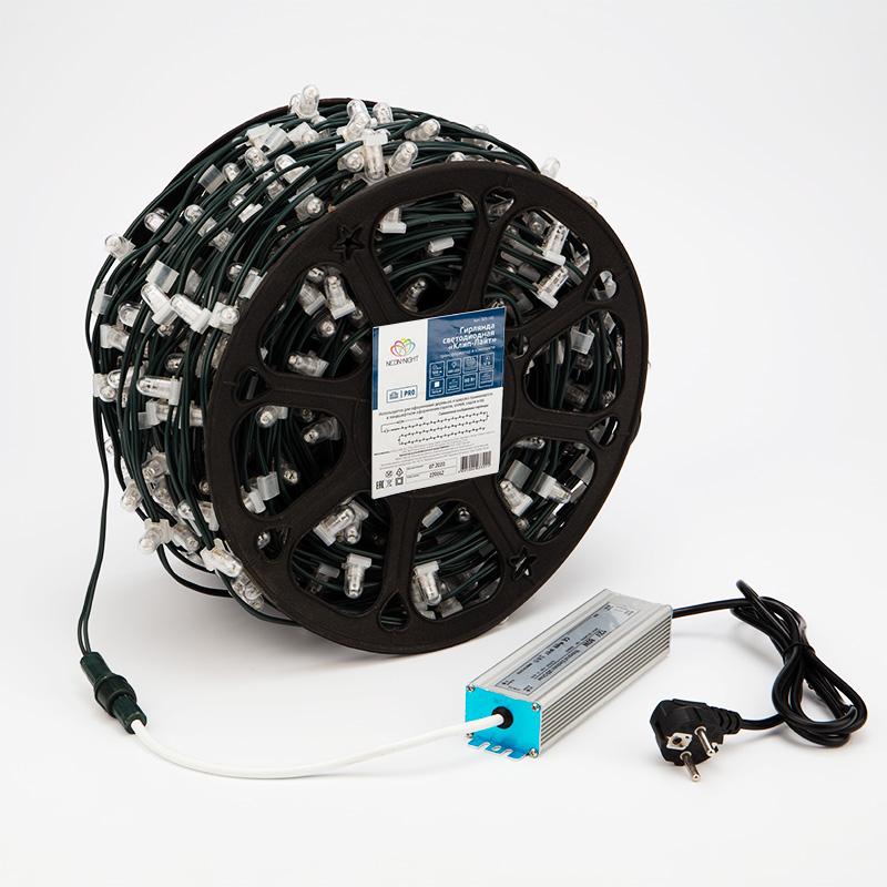 Качественная картинка Гирлянда NEON-NIGHT ClipLight 12V 150 мм, Белый, мерцание