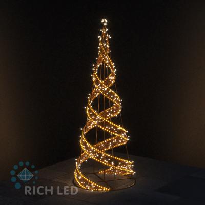 Спиральная елка 1, RichLed,  2100×800×800 мм, 65 ВТ, 24 В