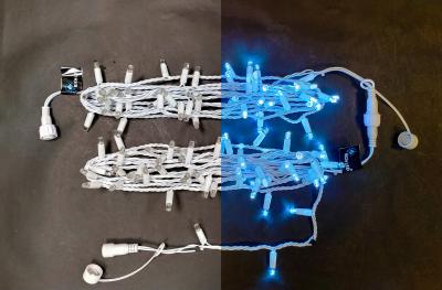 Светодиодные гирлянды RichLed Нить 10 м, 220 В, пост.свеч, IP 65, герм.колп, белый провод, белый