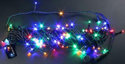 Нити 5 по 20 м, RichLed, 24 В, постоянное свечение, черный провод, цвет мульти