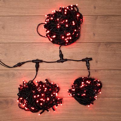 Гирлянда NEON-NIGHT ClipLight 24V, 3 нити по 20 м, динамика, Красный