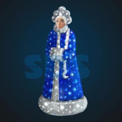 Декоративная 3D фигура Снегурочка в мишуре 180 см Neon-Night
