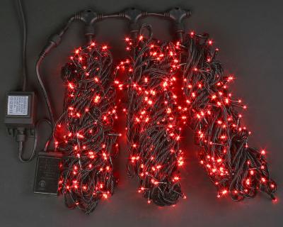 Нити 3 по 20 м, RichLed, 24 В, 8 режимов свечения, цвет красный