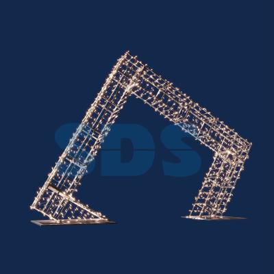 Декоративная арка Ромб 300 см теплая белая Neon-Night